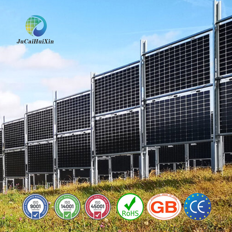 Solar Fence Vertical Stand Ground Mounting Solar Farm Racking Ground Solar Panel Mounts Solar Bracket Wall