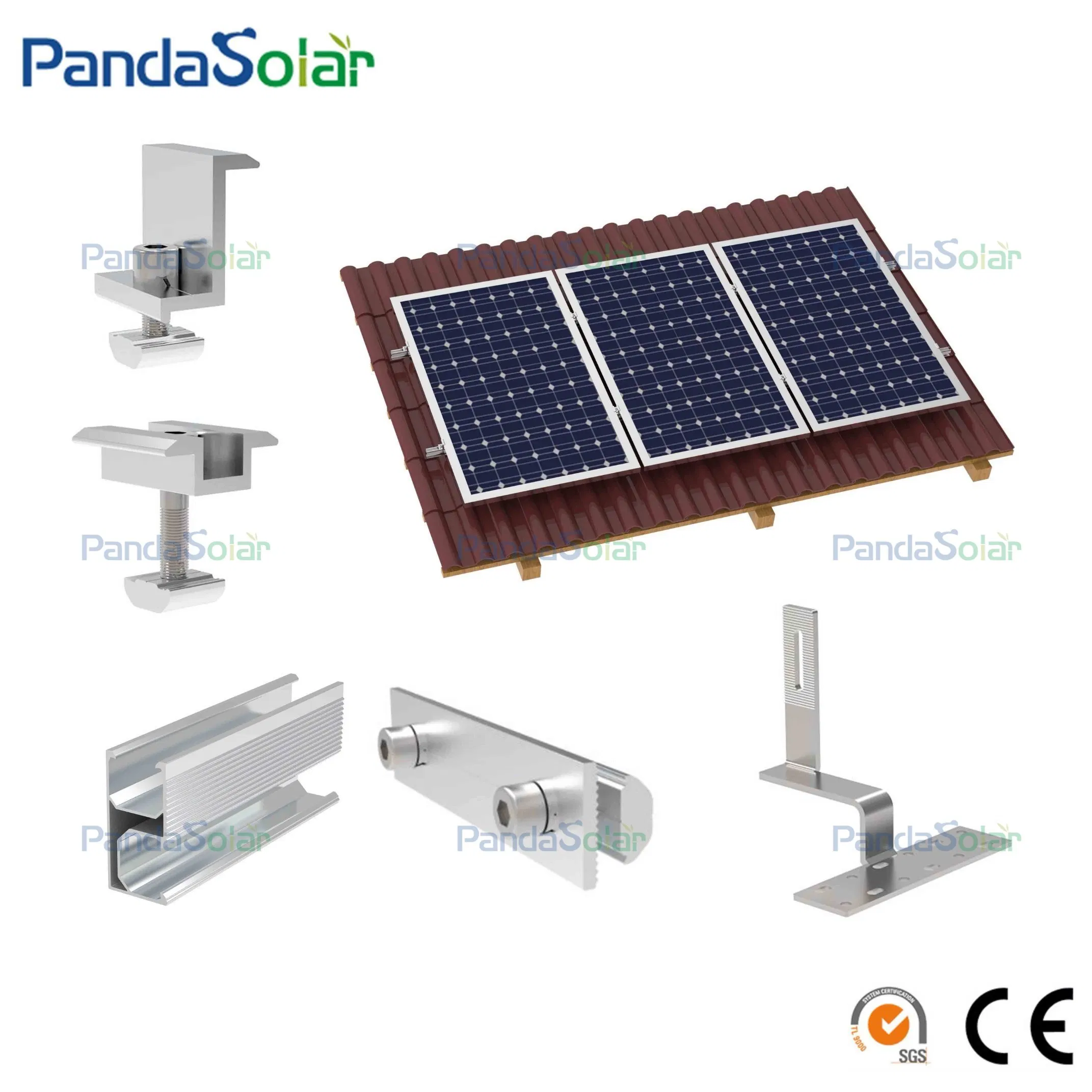 Hot Sales Ceramic Tile Roof Solar Mount Racking System Tile Roof Mounting