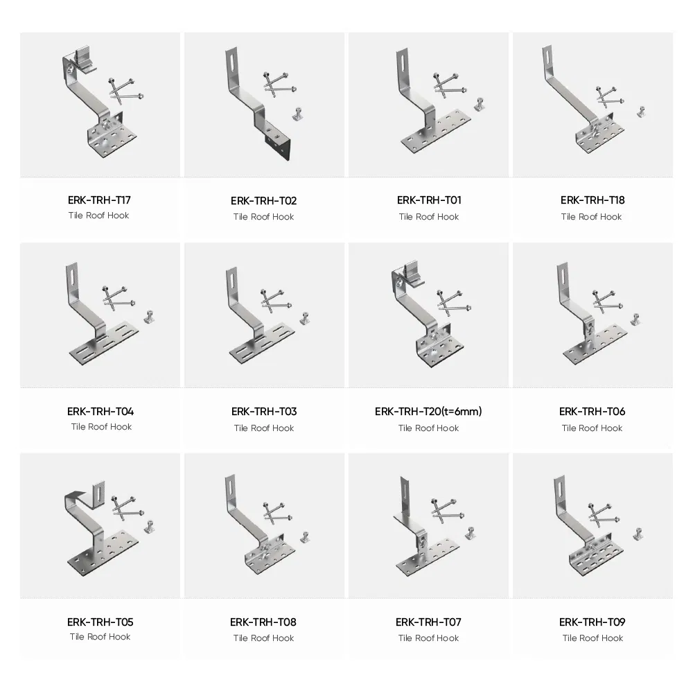 Sunpal Solar Roof Tile Mounting System Solar Bracket Panel Structure Mounting
