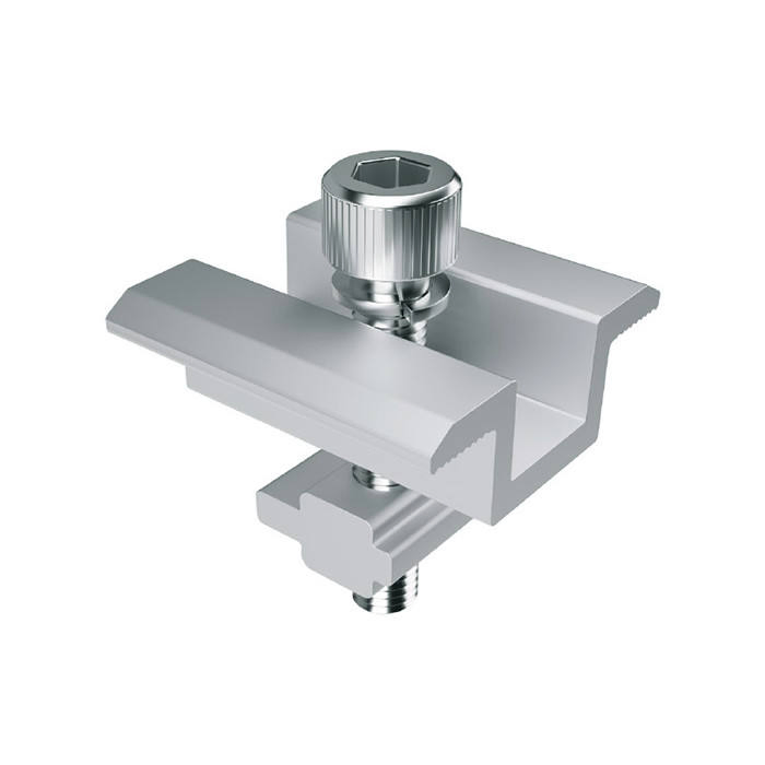 Customized Solar Panel Bracket Aluminium Mounting Accessories Solar MID Clamp Manufacturer for Mounting System