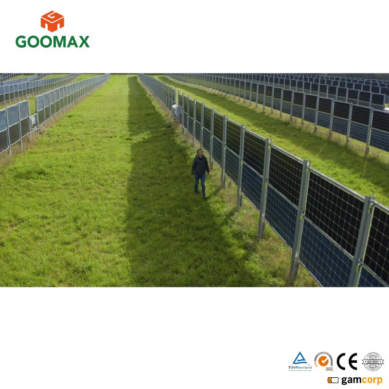Goomax Customizable Wall Mount Solar Solutions for Farms