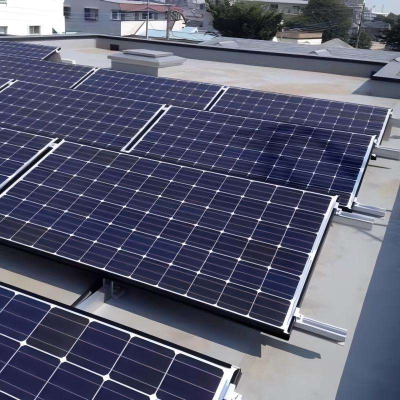 Aluminum Flat Roof Solar Panel Mounting Rack with Ballast Roof System