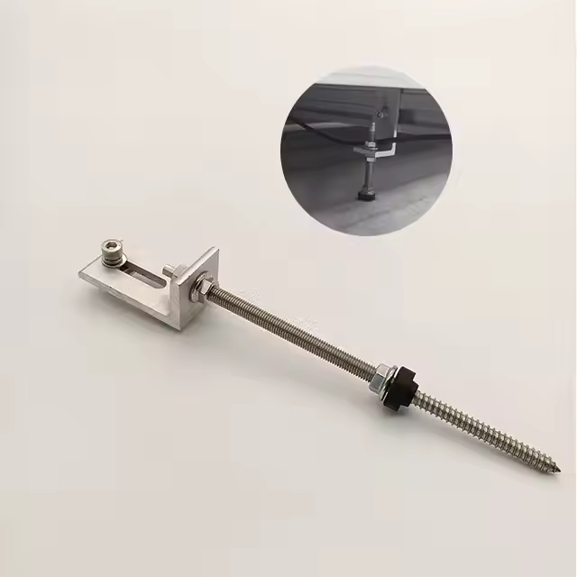 Hot Selling Solar Panel Mounting L Feet Bracket Racking on Metal Tin Steel Roof