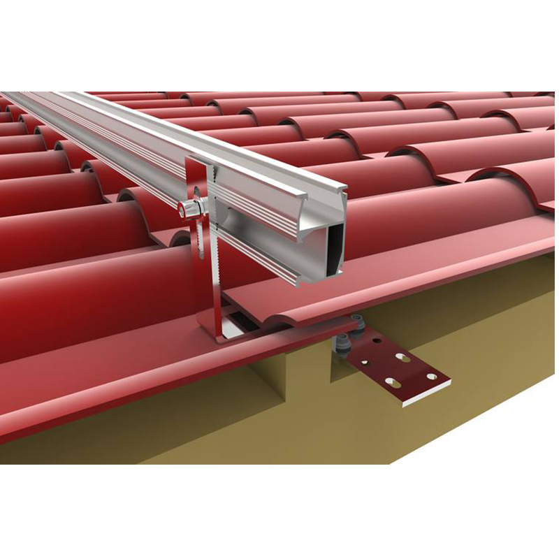 Solar Panel Trapezoidal Roof Mount L Foot Clamp Corrugated Metal Sheet Roof Solar Mounting