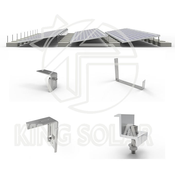Heavy-Duty Ballast Rcc Solar Mount for Flat Roof Installations