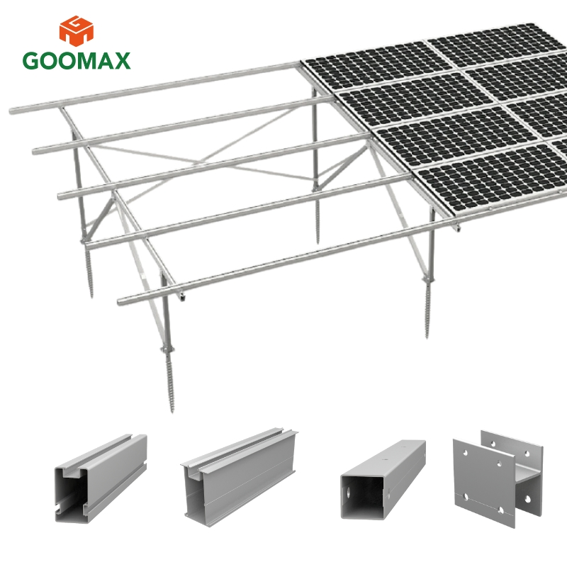 Goomax Custom Solar Panel Mounts for Ground and Pole Installation