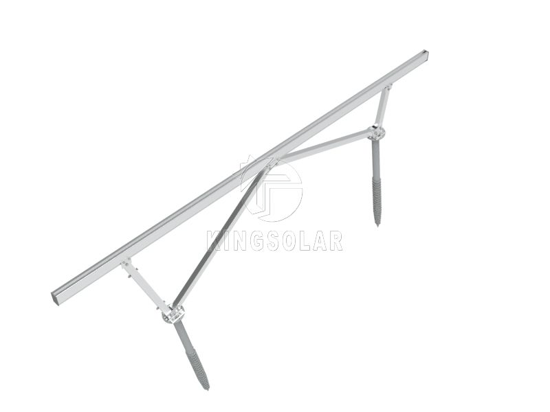 High Quality Single Pole Ground Mount Solar Bracket System