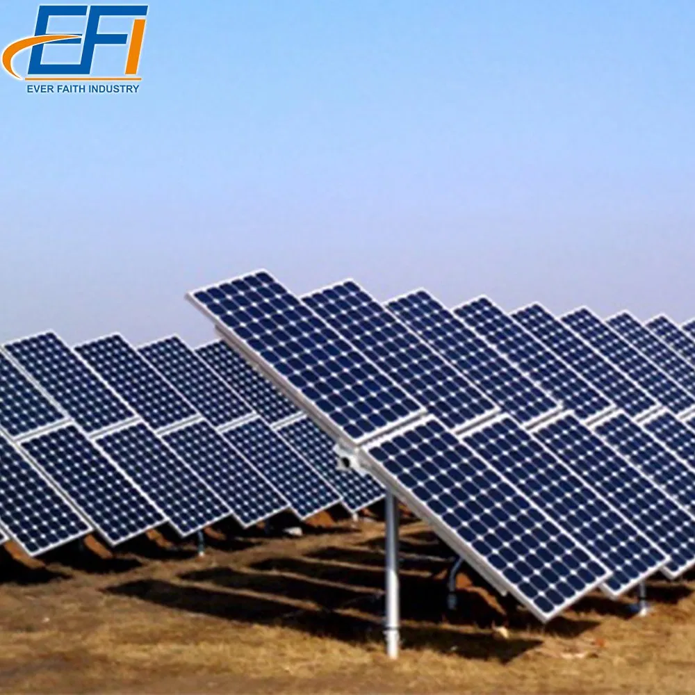 Energy System Solar Ground Brackets Galvanzied Steel Track Ground Mounting