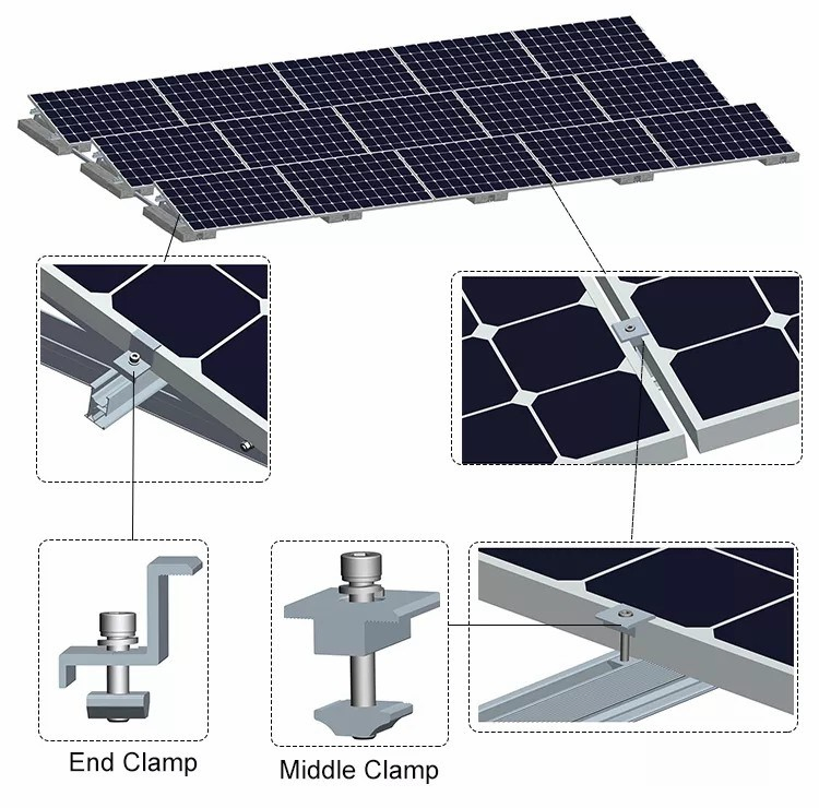 Solar Panel Bracket Solar Ground Mounting Bracket Galvanized Solar Pole Solar Mount