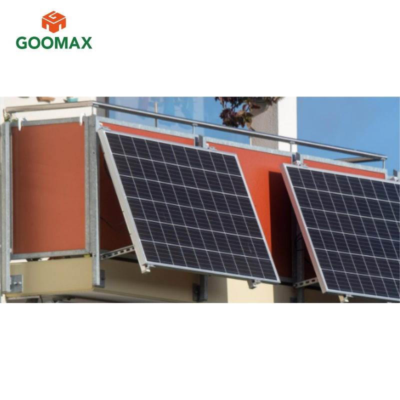 Balcony Solar Hook Photovoltaic PV Panel Kits System Railing Apartment Installation Mounting Racking Structure Design Balcony Power Plant Home