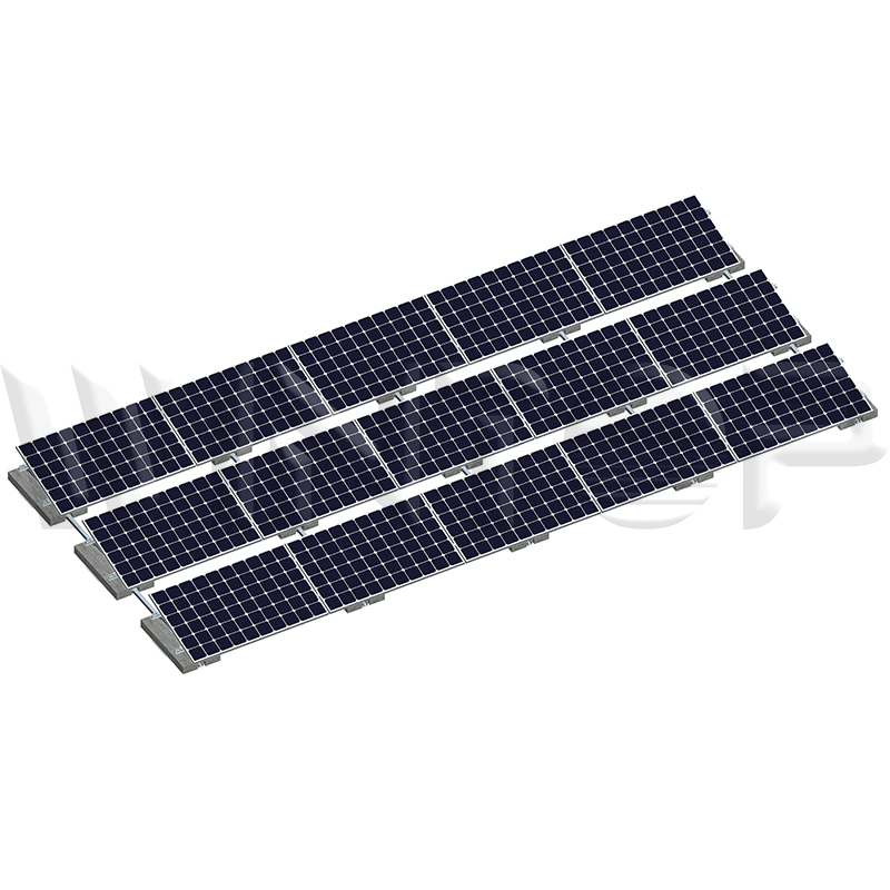 PV Flat Roof Solar Mounting Support with Ballast