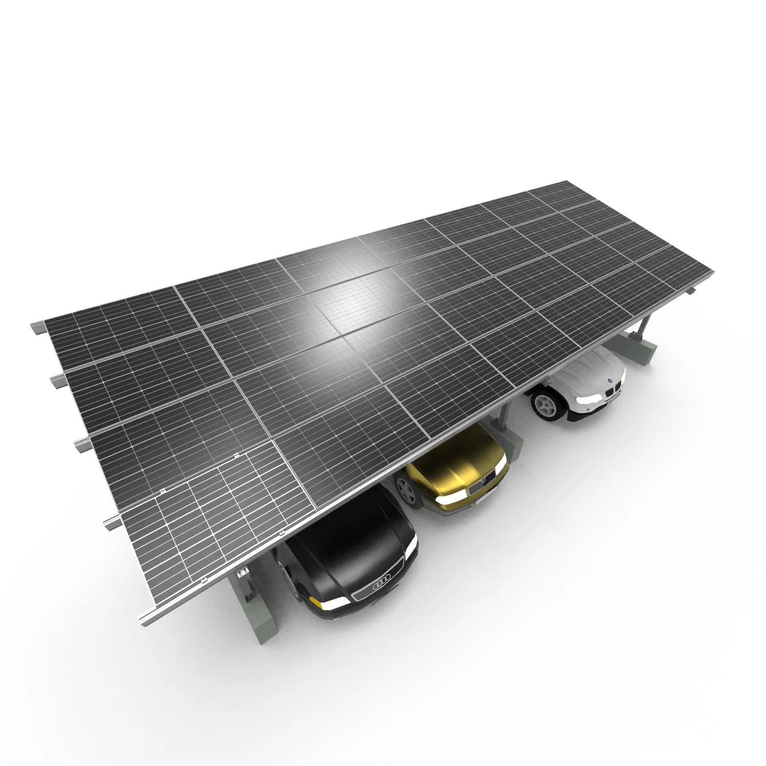 Customizable Solar Ground Mounting System Solar PV Carport for Electric Car