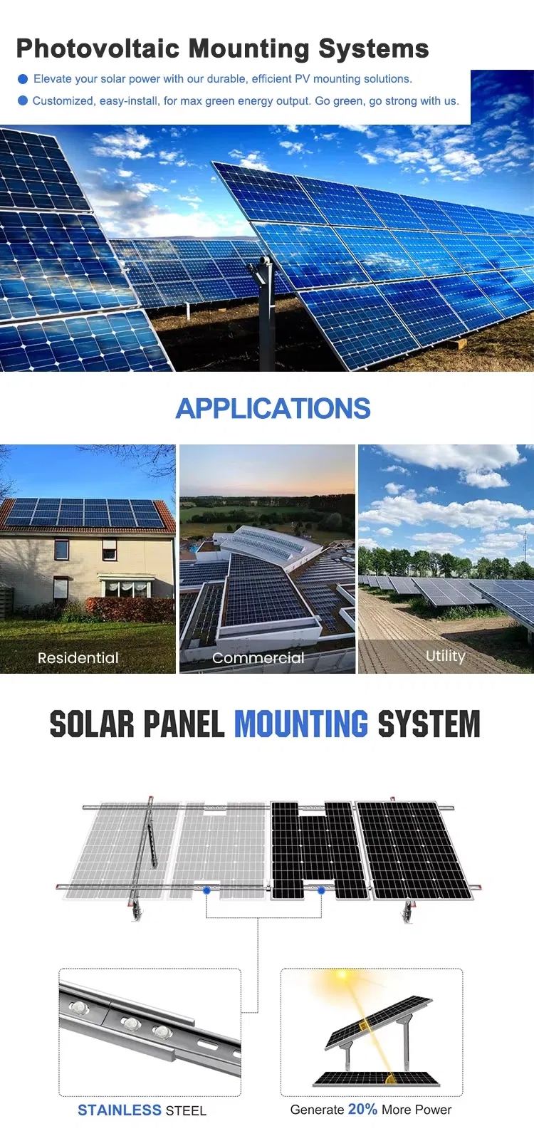 Solar Mounting Support Detail