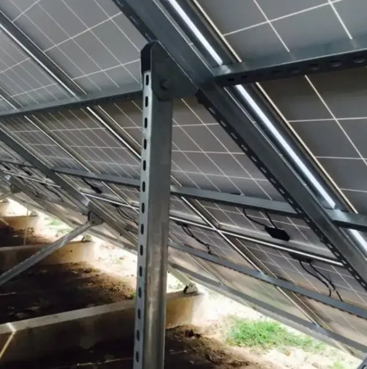 Carbon Steel Solar Pole Ground Mounting