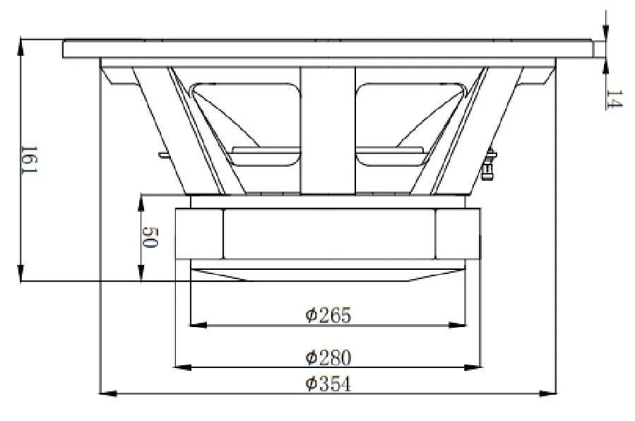 Powerful 280 Magnet Subwoofer