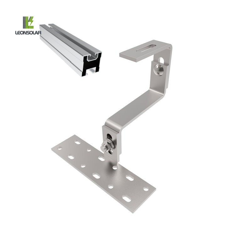 Solar Mounting System Power Mount Bracket Tile Roof Double Adustable Bracket Hook for Panel