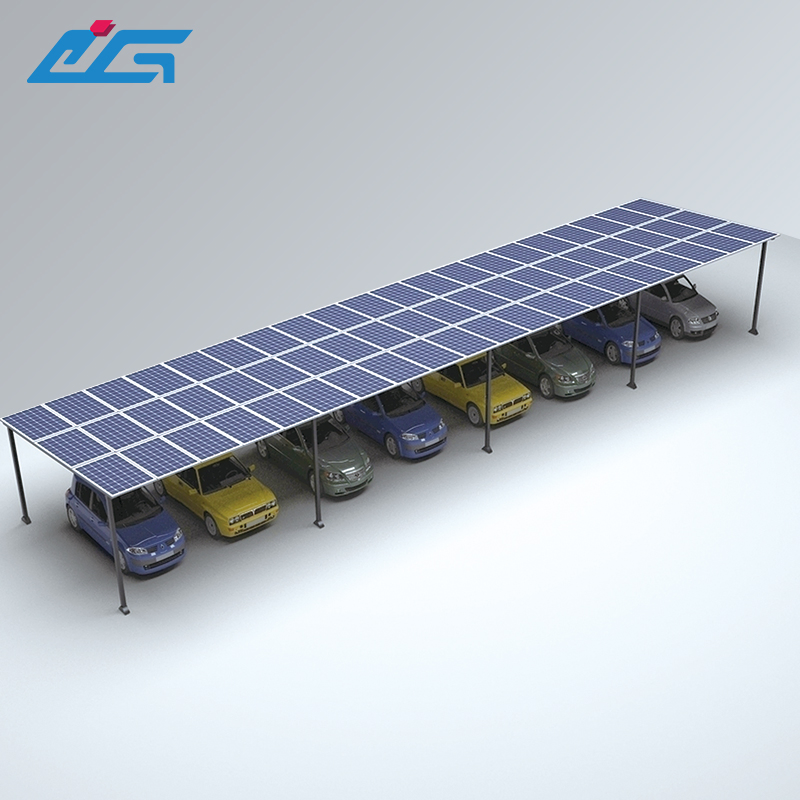 Customizable Nine-Post Steel Solar Carport Structure From China