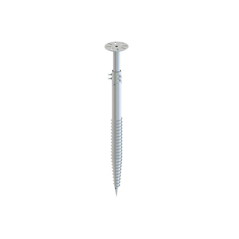 Adjustable Ground Anchors Foundation Pile Galvanized Solar Ground Screw