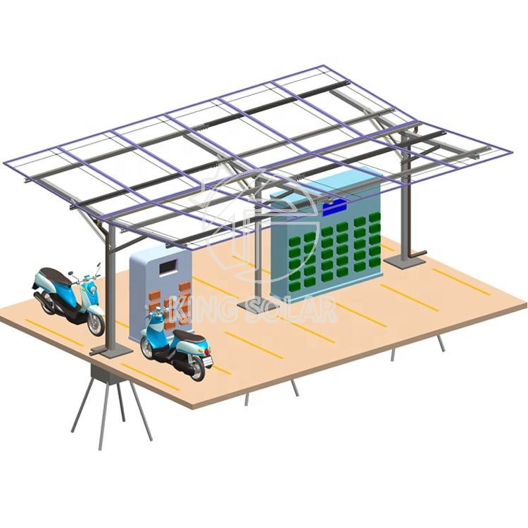 Open Design Steel Solar Carport Mounting Structure