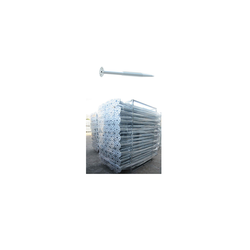 Hot DIP Galvanizing 2000mm Pile Foundation Solar Ground Screw