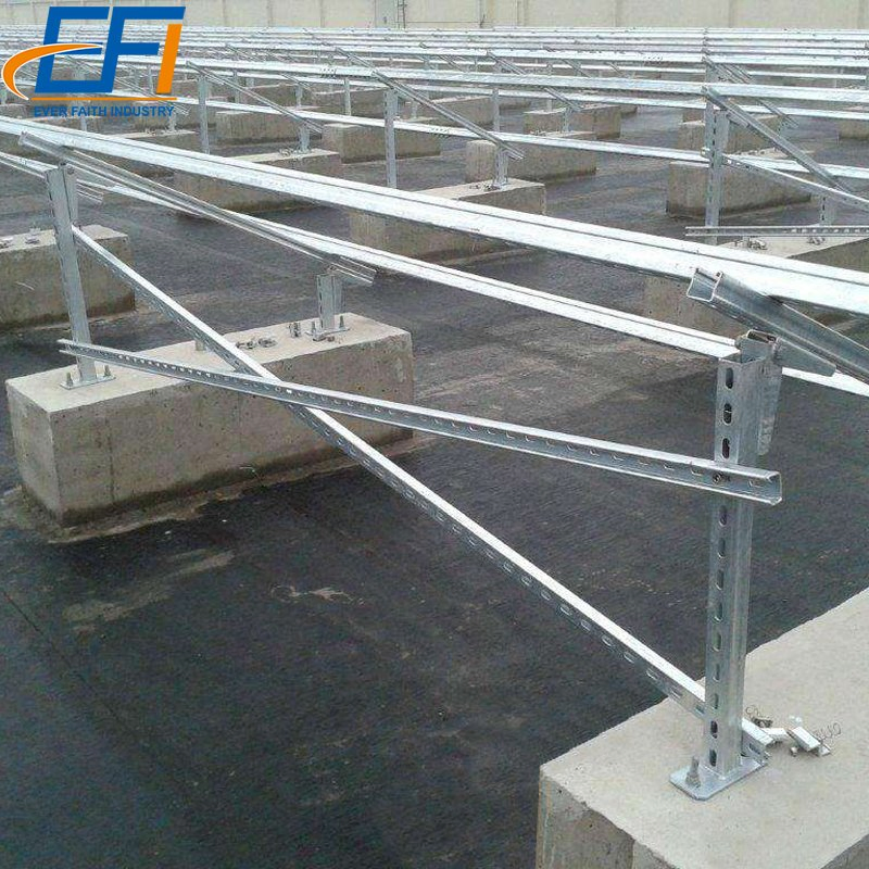 Solar Ground Mounting Wholesale Ballasted Ground Solar Panel Mount System