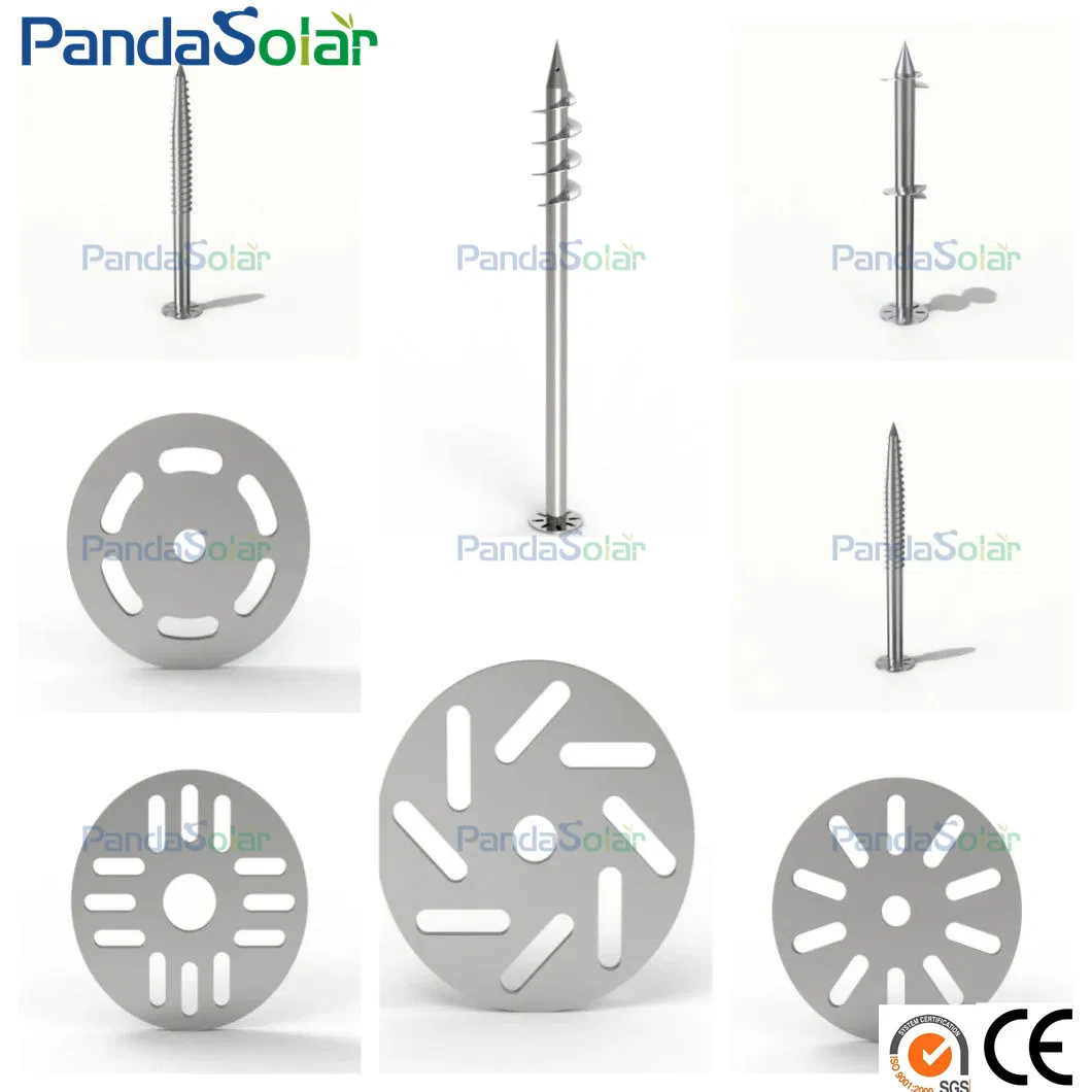 1000.1200.1600.1800.2000mm Optional Specifications Solar Foundation Mounts Anchor Ground Screw Hot DIP Galvanized Steel Solar Ground Screw Pile