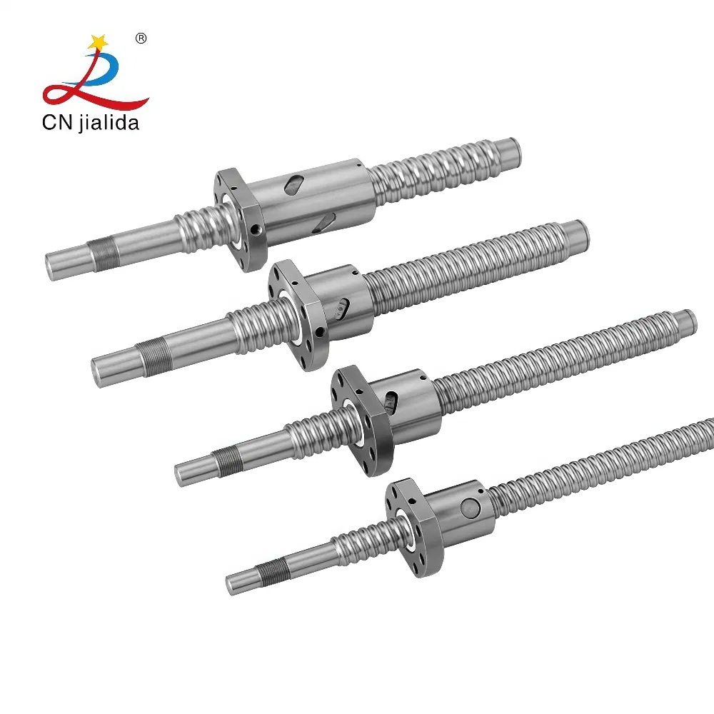 Ballscrew Assembly Linear Motion Manufacturer C5 C7 Precision Rolled Ground Ball Screw (4mm-100mm) with Nut Tbi Size Miniature/Big Lead for CNC Router