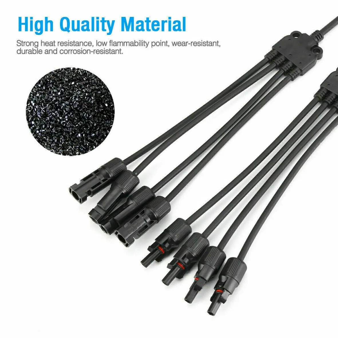 IP67 Waterproof 1000V Connection 2 in 1 Y Branch Y2 DC PV Mc4 Solar Energy Cable Wire Power Connector for Solar System