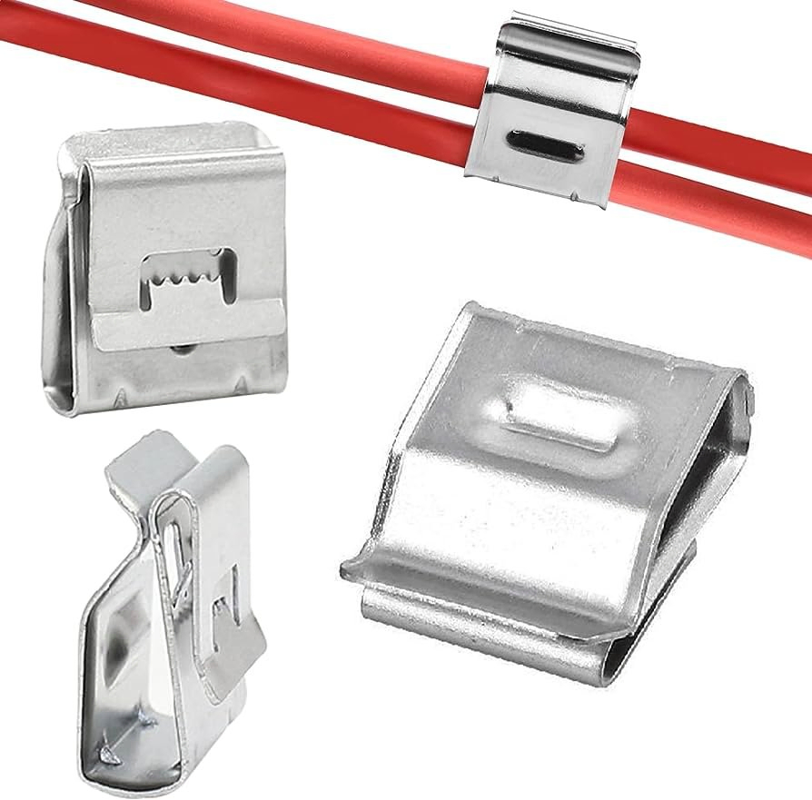 304 Stainless Steel Wire Cable Clip for Solar Panel Mounting Structure