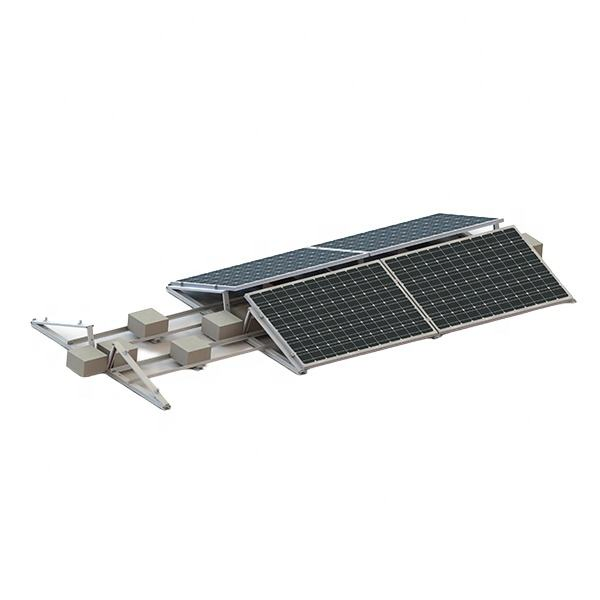 East-West Solar Ballasted Mounting System Solar Flat Roof Ballast Mounting Structure