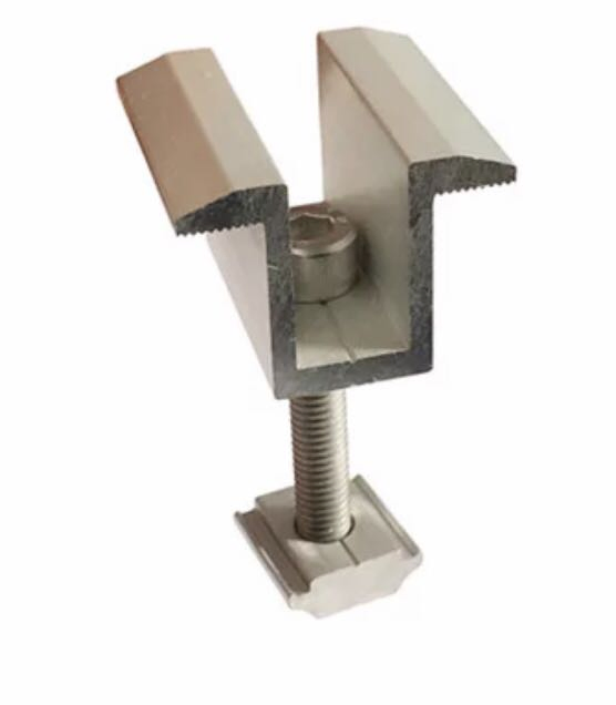 Solar Bracket with Rail Splice End Clamp for Solar System