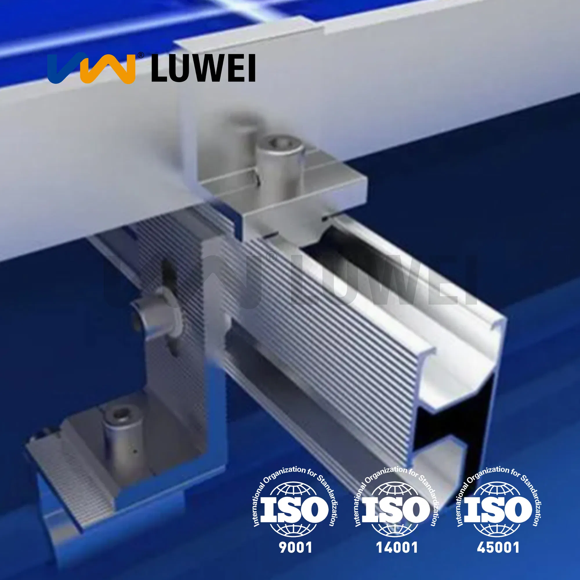 Heavy-Duty Aluminum Rail for Solar Panel Mounting Solutions