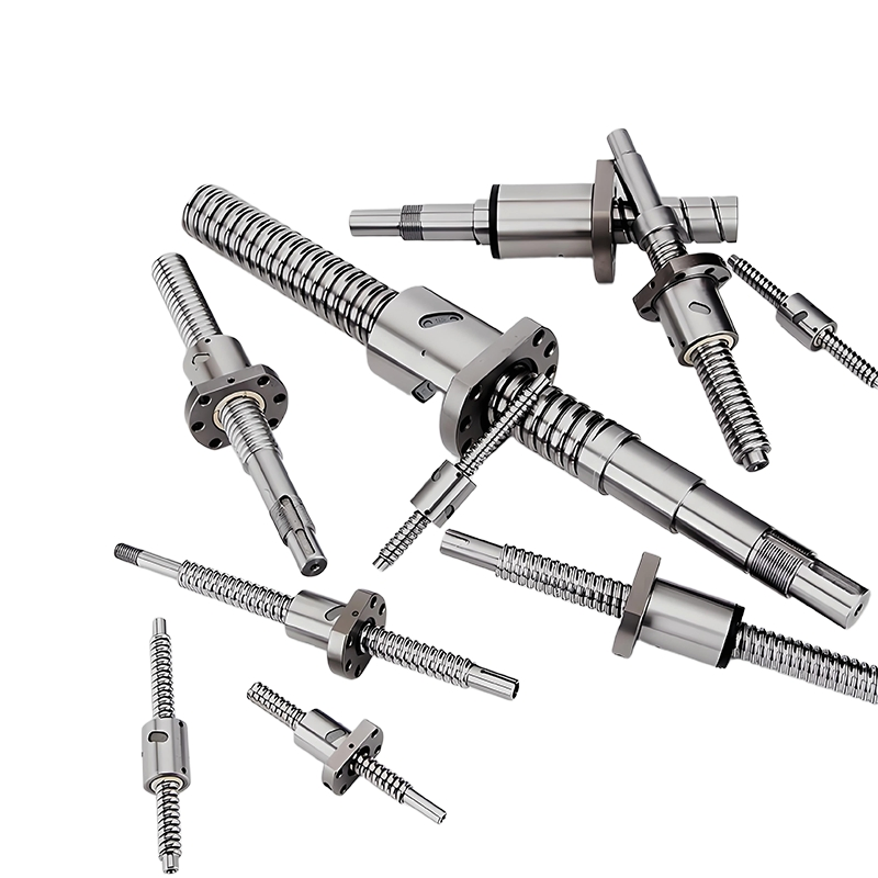 China Factory High Precision C3 C5 C7 Ground Rolled Right Left Hand Thread Big/Miniature Lead Steel Linear Motion Ball Screw with Nut for CNC Milling Machine