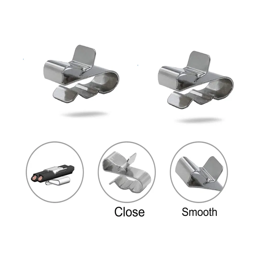 Custom Stainless Steel Stamping Clips PV Wire Solar Panel Cable Clip