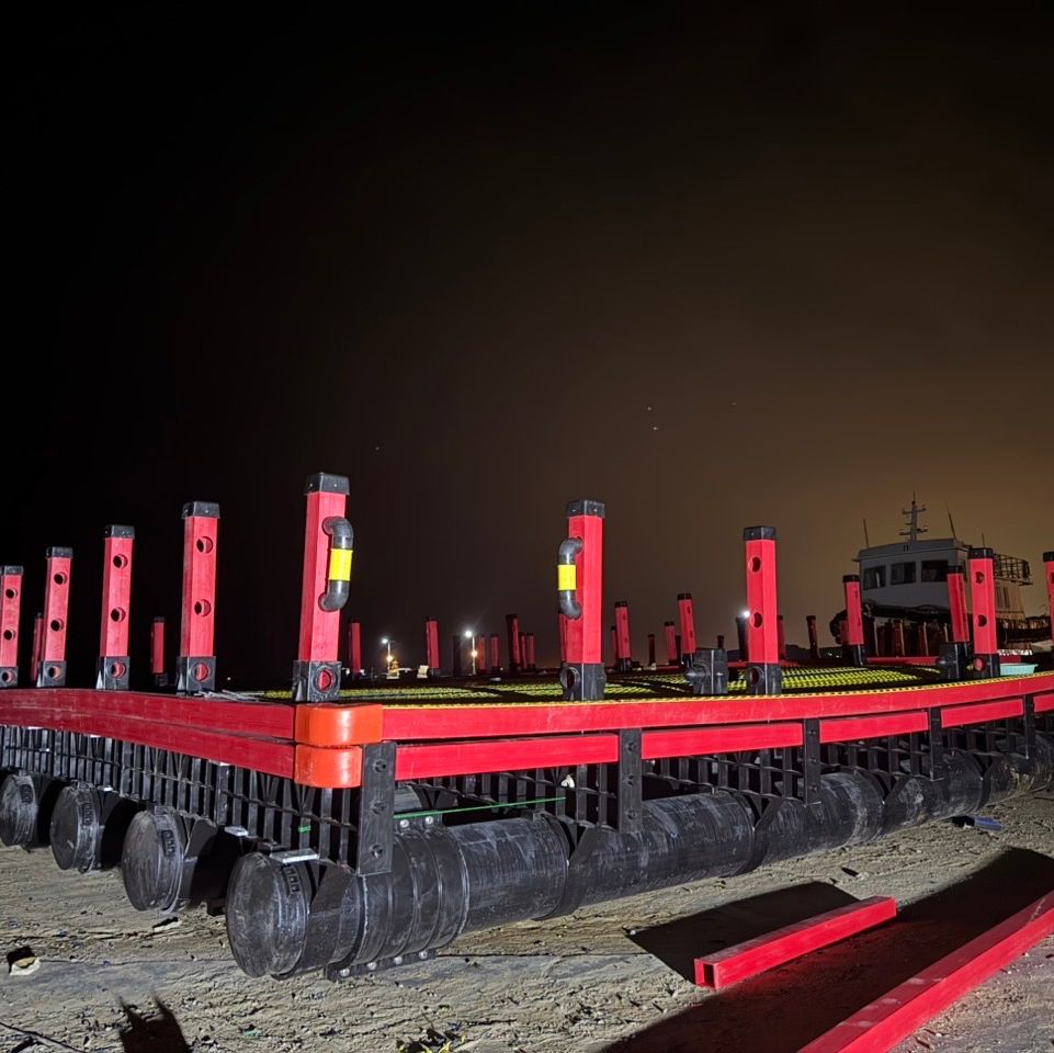 Inflatable Floating Dock Platform for Floating Solar Power Plant