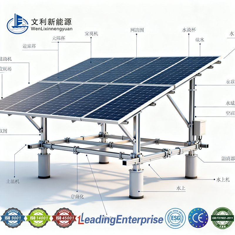 Innovative Marine Solar Floating Platform with Anti-Corrosion Features