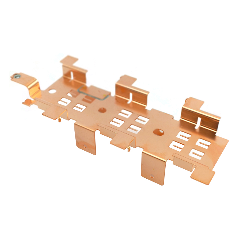 Customized Rivet Pressing Bent Busbar Bracket in High-Quality Copper Material