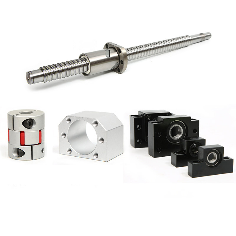 Factory Custom Stainless Steel Lead Screw C3 C5 C7 Rolled Ground Precision Ballscrew SFU1204 SFU1605 SFU1610 Ball Screw for CNC Machine