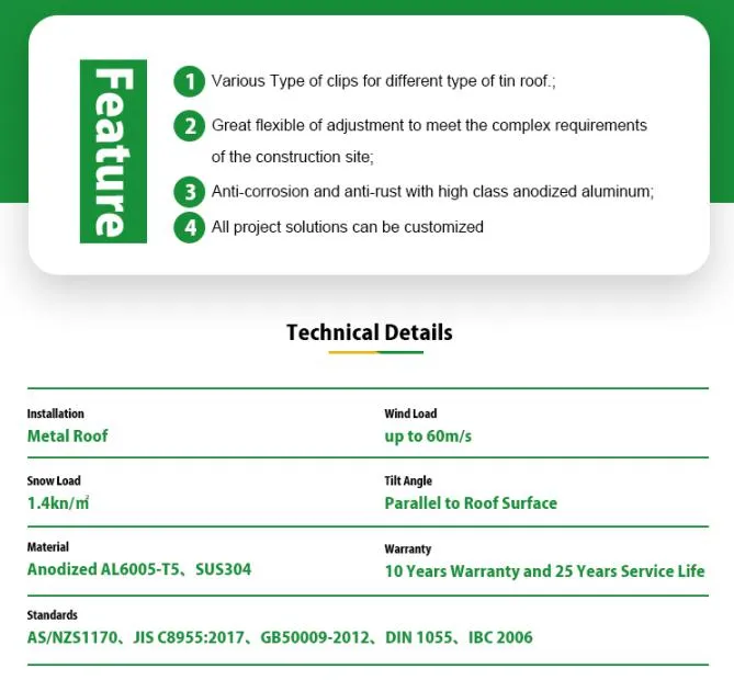 Aluminium Adjustable Roof Solar Mounting Bracket