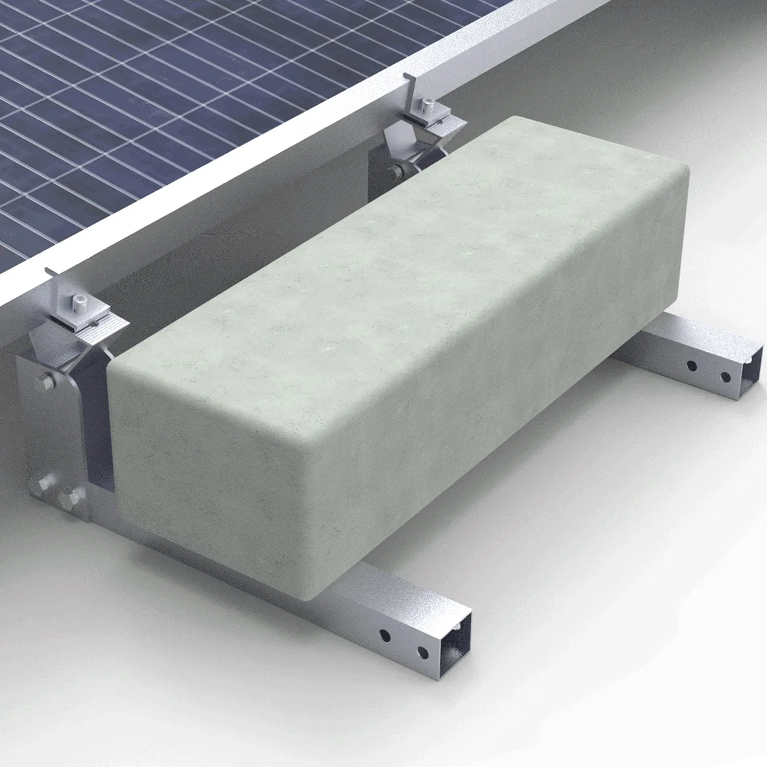 Solar Panel Support Structure Flat Roof Ballasted Photovoltaic Mounting System