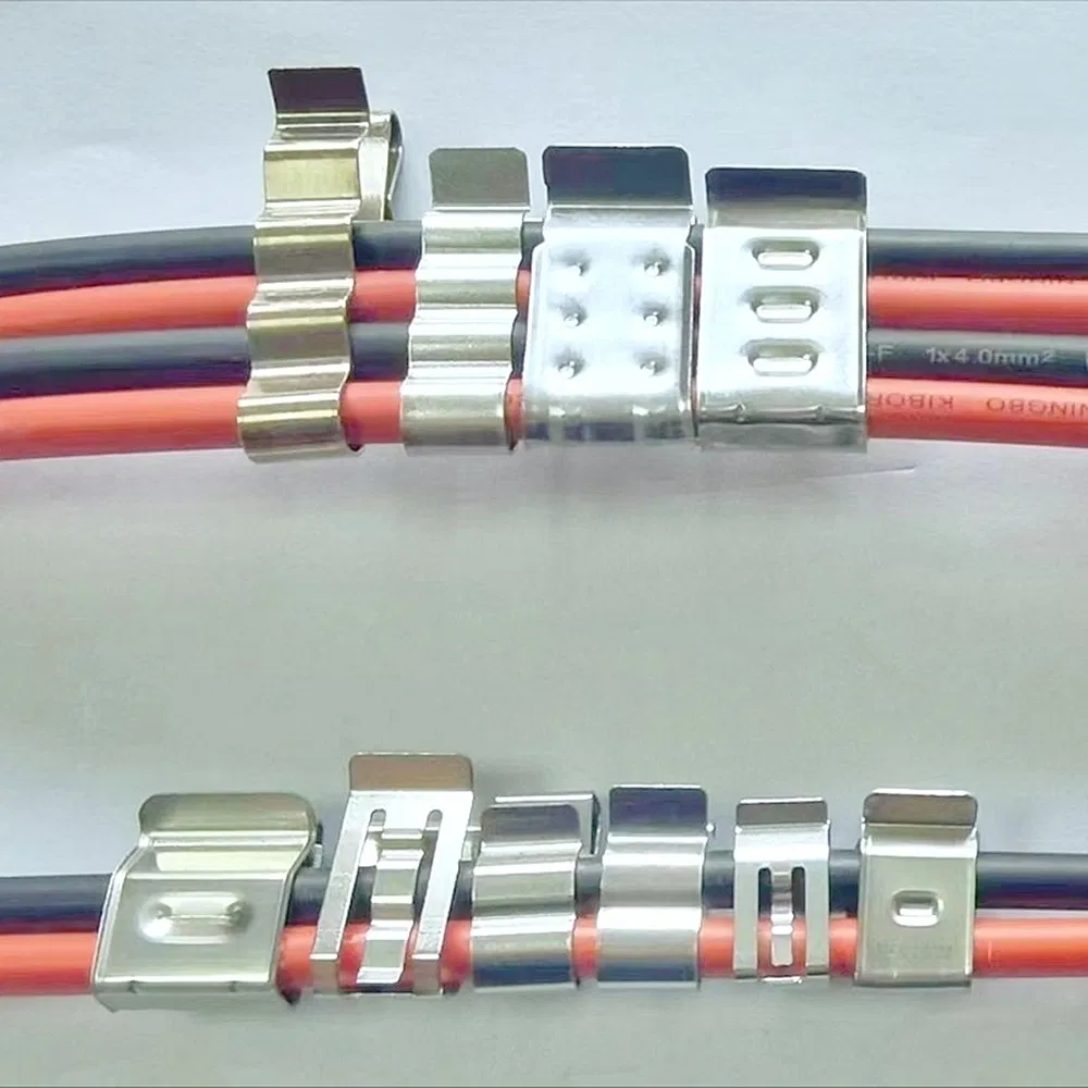 304 Stainless Steel Ground Mounts 2 Wire Solar Cable Clip