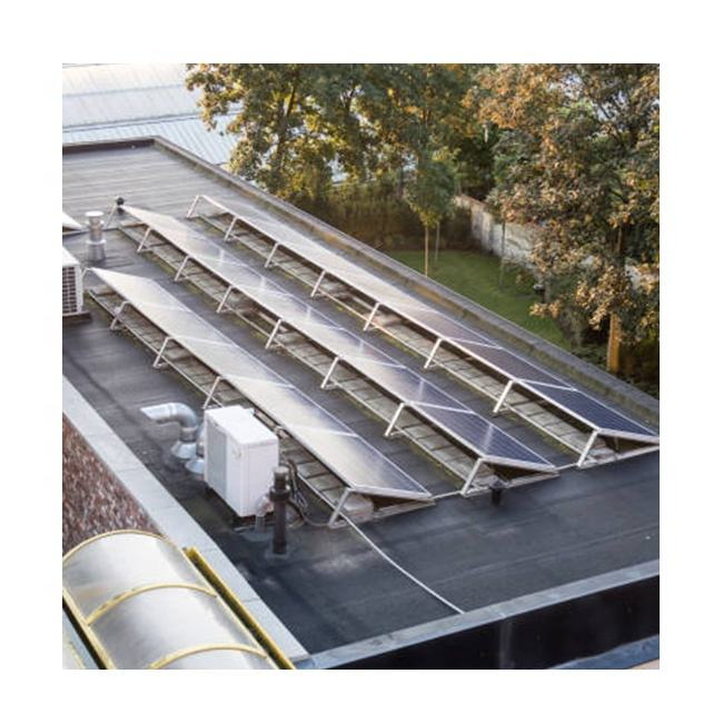 High Ease of Use and Easy Installation Solar Flat Roof Ballasted Mounting System Triangles Bracket