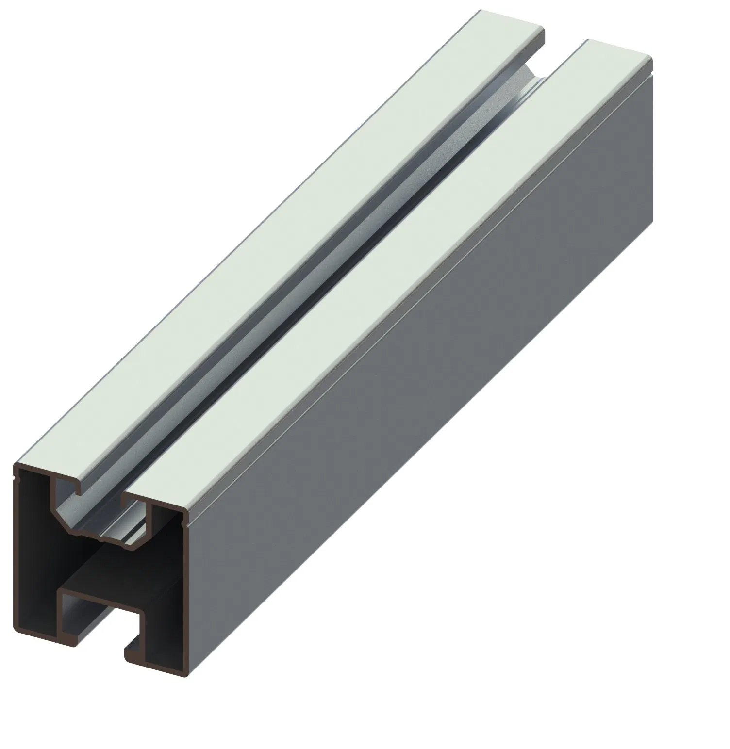 Heavy-Duty Solar Panel Mounting Rail with Extruded Aluminum Design