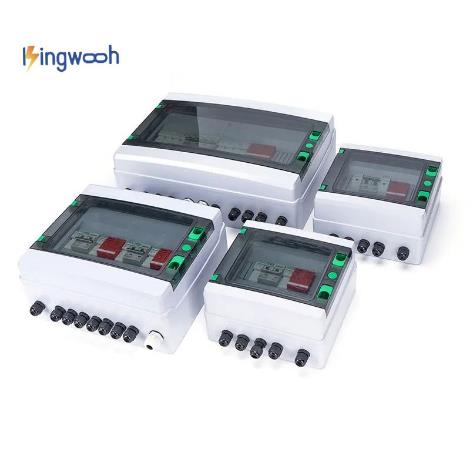 Kingwooh Energy 2 Strings Array 16A 500V 1000V DC Solar PV Combiner Box for Solar System