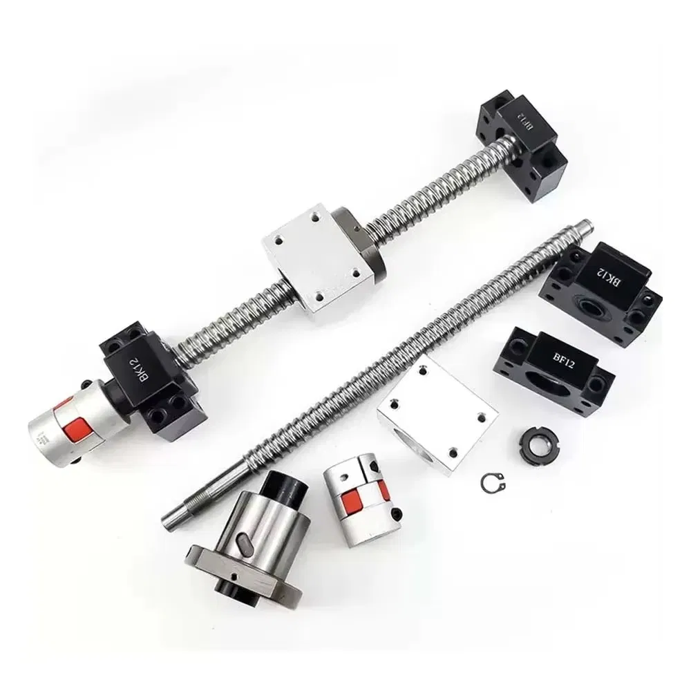 Factory Custom Stainless Steel Lead Screw C3 C5 C7 Rolled Ground Precision Ballscrew SFU1204 SFU1605 SFU1610 Ball Screw for CNC Machine