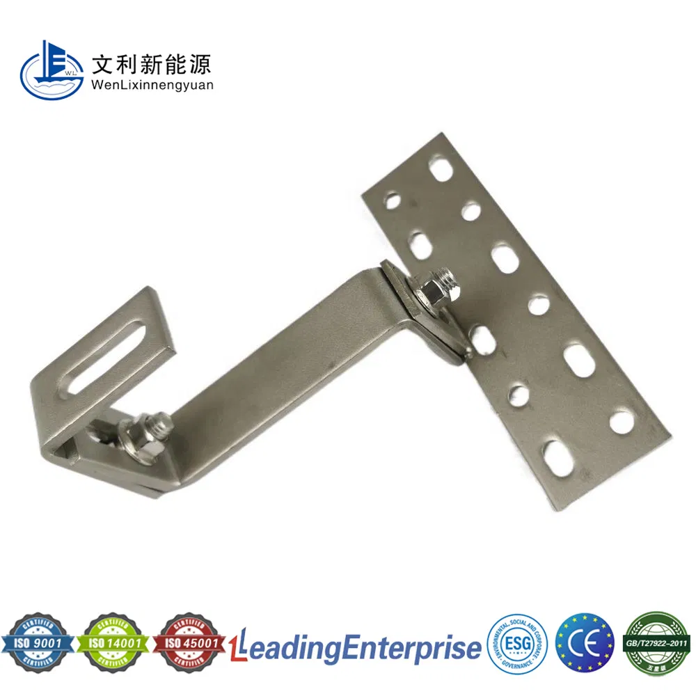 High Quality Factory Direct Photovoltaic Stainless Steel Bracket Metal Solar Tile Roof Hook for Solar Panel Mounting