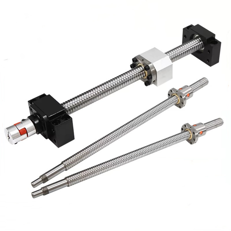 Factory CNC Lead Screw Rotating Nut C7 Precision Ground Ballscrew Sfu Sfnu Dfu Sfs Sfy Sfe Sfi 1204 1605 2505 Rolled Miniature Ball Screw with End Machined