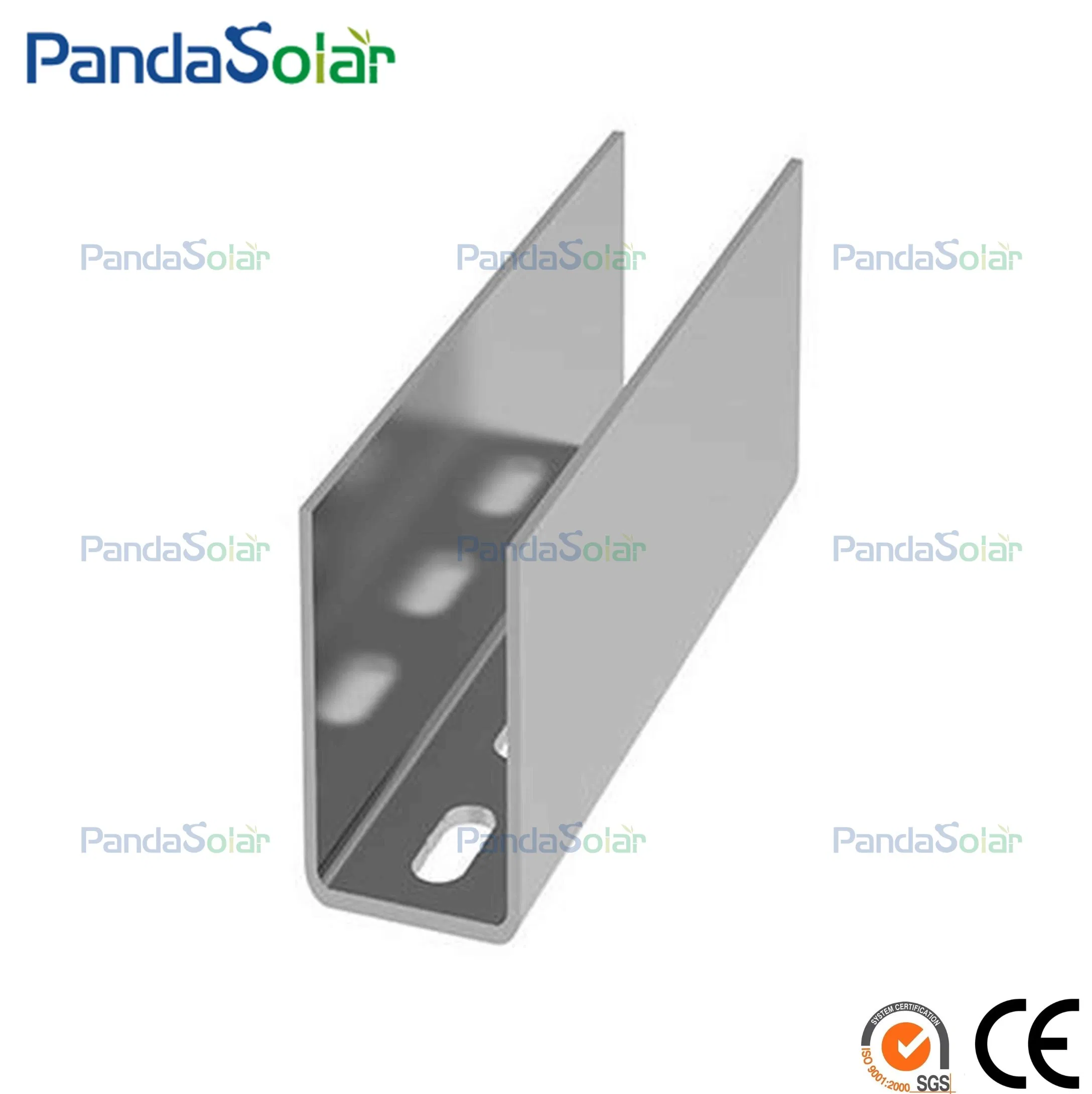 Durable Galvanized Steel Solar Rail Solar Ground Solar Mounting System Rack Rails