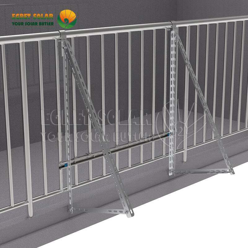 Adjustable Balcony Solar Power Plant Solar Panel Mounting Brackets