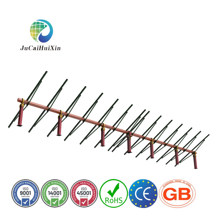 Premium Painted Single Axis Solar Tracking Bracket Solution